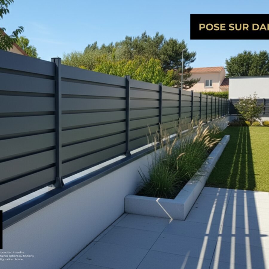 Cloture Aluminium Brise Vue (dalle)